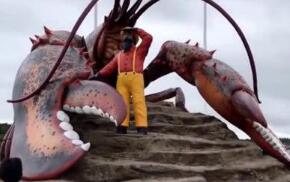 世界上最大的龙虾/长1.2米重40斤，大龙虾的做法/大龙虾养殖方法