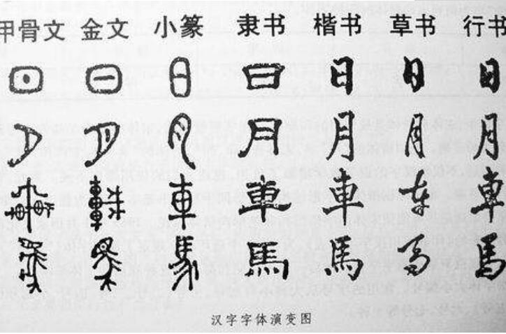 汉字的演变过程 汉字的起源及发展过程 图片详解 人生下载