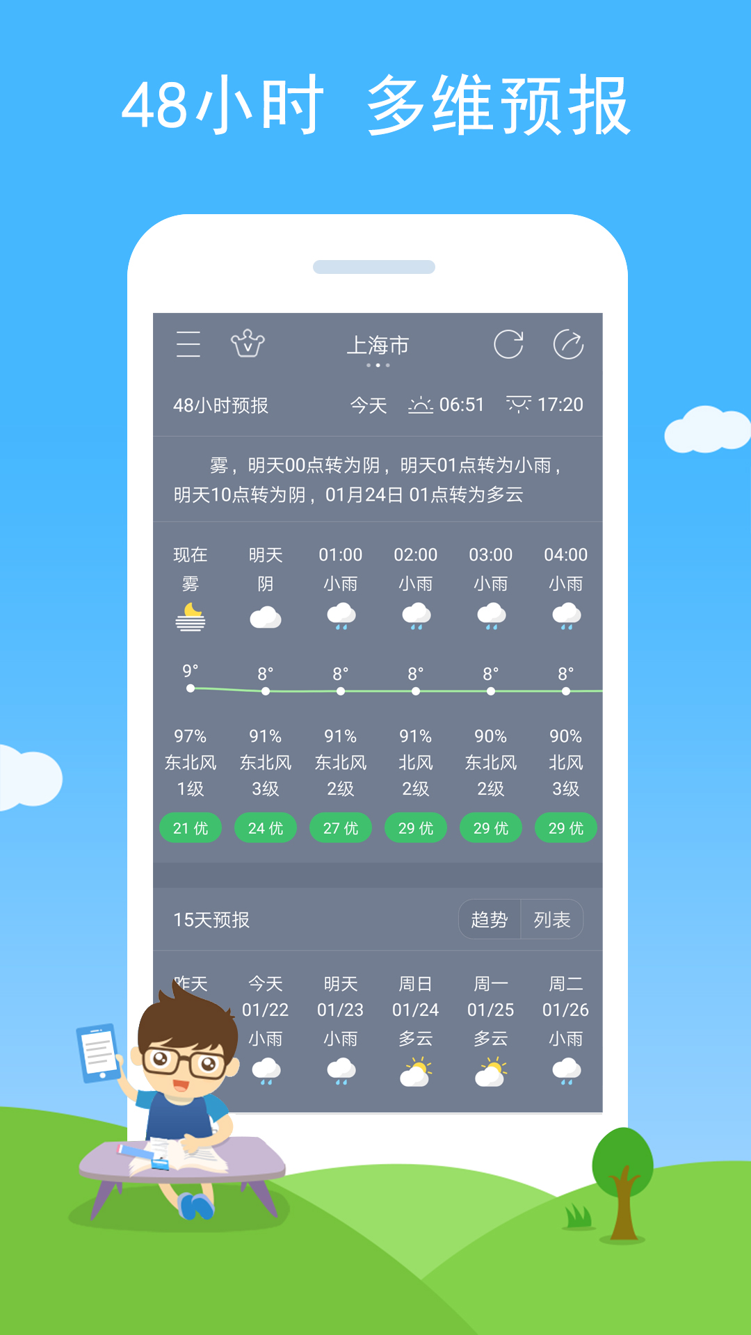 七彩天气app截图1