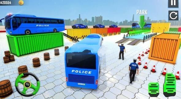 警用巴士停车模拟截图2